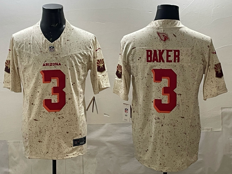 Men’s Arizona Cardinals #3 Budda Baker 2025 F.U.S.E. Rivalries Jersey