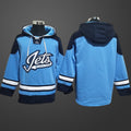 Men’s Winnipeg Jets Team Blank All Stitched Hoodie
