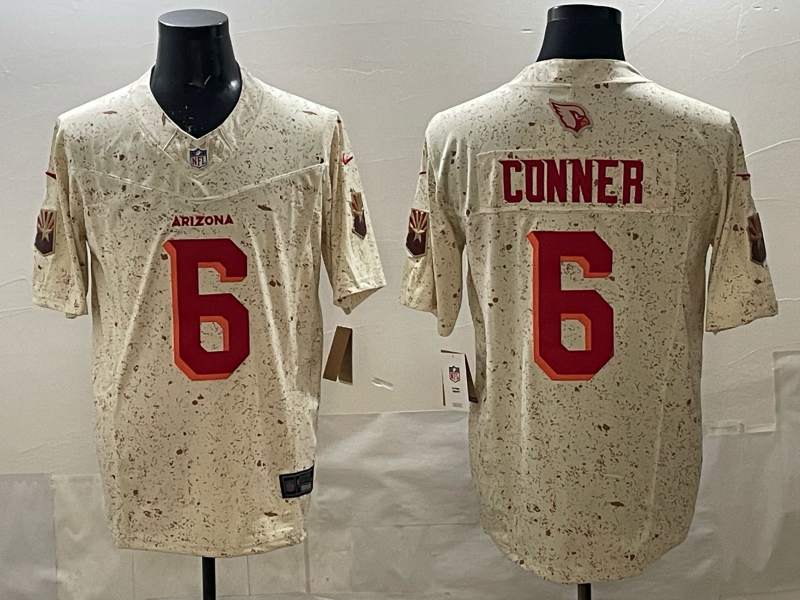 Men’s Arizona Cardinals #6 James Conner 2025 F.U.S.E. Rivalries Jersey