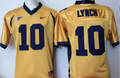 California Golden Bears Yellow #10 LYNCH Stitched Jersey