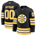 Custom Mens Boston Bruins Jersey Stitched Black