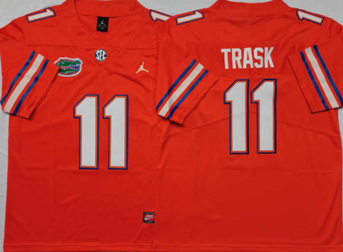 Florida Gators Orange #11 TRASK Stitched Jersey