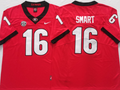Georgia Bulldogs Red #16 SMART Stitched Jersey