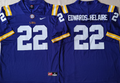LSU Tigers Purple #22 EDWARDS-HELAIRE Stitched Jersey