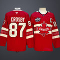 Men’s 4 Nations NHL Hockey #87 Sidney Crosby Jersey Red