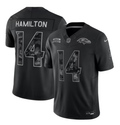 Men’s Baltimore Ravens #14 Kyle Hamilton 2026 Salute to Service Black Limited Stitched Jersey