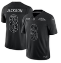 Men’s Baltimore Ravens #8 Lamar Jackson 2026 Salute to Service Black Limited Stitched Jersey