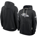 Men’s Baltimore Ravens Nike Black 2026 Salute to Service Sideline Dri-FIT Pullover Hoodie