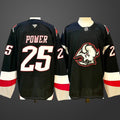 Men’s Buffalo Sabres #25 Owen Power Black 2024-25 Alternate Stitched Hockey Jersey