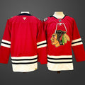 Men’s Chicago Blackhawks Blank Red 2025 Home Centennial  Stitched Hockey Jersey