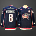 Men’s Columbus Blue Jackets Zach Werenski #8 Navy Jersey