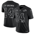 Men’s Detroit Lions #14 Amon-Ra St. Brown 2026 Salute to Service Black Limited Stitched Jersey