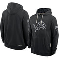 Men’s Detroit Lions Nike Black 2026 Salute to Service Sideline Dri-FIT Pullover Hoodie