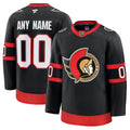 Men’s Fanatics Black Ottawa Senators Home Premium Custom Jersey