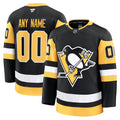 Men’s Fanatics Black Pittsburgh Penguins Home Premium Custom Jersey