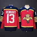 Men’s Florida Panthers #13 REINHART Red Stitched Hockey Jersey