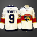 Men’s Florida Panthers #9 Sam Bennett White 2024-25 Stitched Hockey Jersey