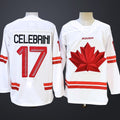 Men’s Hockey Canada #17 MACKLIN CELEBRINI White 2026 Olympic Stitched Jersey