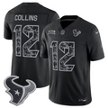 Men’s Houston Texans #12 Nico Collins 2026 Salute to Service Black Limited Stitched Jersey