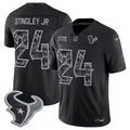 Men’s Houston Texans #24 Derek Stingley Jr. 2026 Salute to Service Black Limited Stitched Jersey