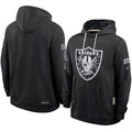 Men’s Las Vegas Raiders Nike Black 2026 Salute to Service Sideline Dri-FIT Pullover Hoodie