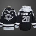 Men’s Los Angeles Kings #20 Robitaille Black Stitched Hoodie
