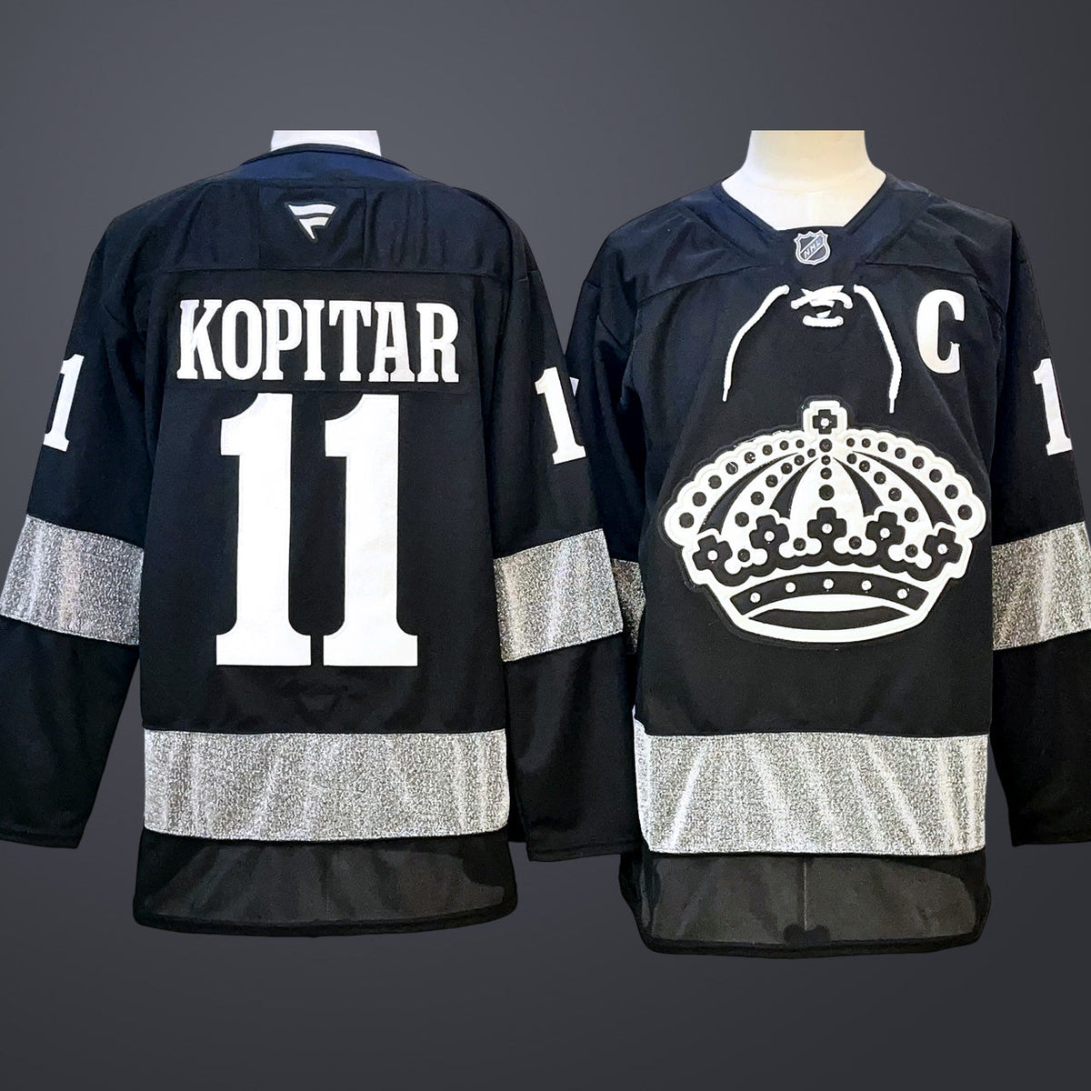 Men’s Los Angeles Kings Anze Kopitar Black Alternate Premium Jersey