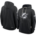 Men’s Miami Dolphins Nike Black 2026 Salute to Service Sideline Dri-FIT Pullover Hoodie