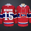 Men’s Montreal Canadiens #15 Newhook Home Stitched Jersey
