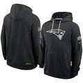 Men’s New England Patriots Nike Black 2026 Salute to Service Sideline Dri-FIT Pullover Hoodie