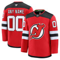 Men’s New Jersey Devils Fanatics Red Home Premium Custom Jersey
