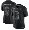Men’s New Orleans Saints #6 Tyler Shough 2026 Salute to Service Black Limited Stitched Jersey
