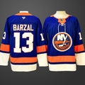 Men’s New York Islanders #13 Mathew Barzal Royal 2024-25 Home Stitched Hockey Jersey