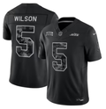 Men’s New York Jets #5 Garrett Wilson 2026 Salute to Service Black Limited Stitched Jersey