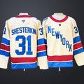 Men’s New York Rangers #31 Igor Shesterkin Fanatics Beige 2026 NHL Winter Classic Premium Jersey