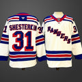 Men’s New York Rangers #31 Igor Shesterkin White 2024-25 Away Stitched Hockey Jersey