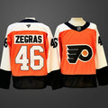 Men’s Philadelphia Flyers #46 Trevor Zegras Orange 2024 Stitched Jersey
