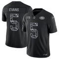 Men’s San Francisco 49ers #5 Mike Evans 2026 Salute to Service Black Limited Stitched Jersey