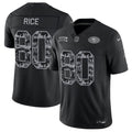 Men’s San Francisco 49ers #80 Jerry Rice 2026 Salute to Service Black Limited Stitched Jersey