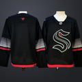Men’s Seattle Kraken Blank Black Alternate Stitched Hockey Jersey