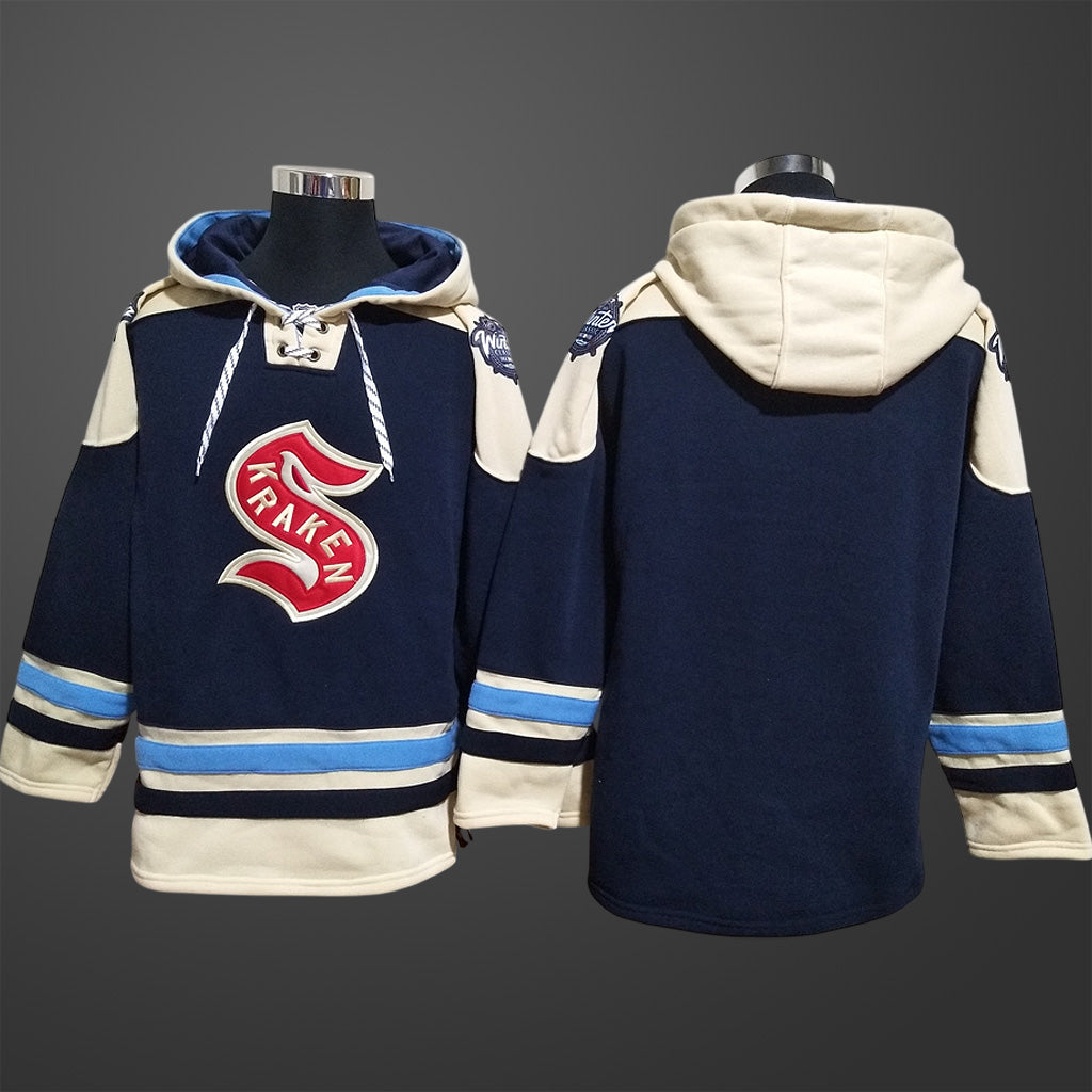 Men’s Seattle Kraken Team Blank Stitched Hoodie