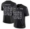 Men’s Seattle Seahawks #80 Steve Largent 2026 Salute to Service Black Limited Stitched Jersey