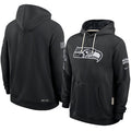 Men’s Seattle Seahawks Nike Black 2026 Salute to Service Sideline Dri-FIT Pullover Hoodie