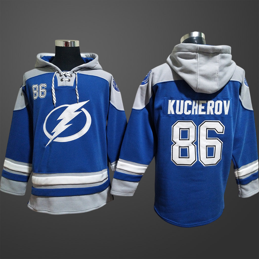 Men’s Tampa Bay Lightning #86 Nikita Kucherov Stitched Hoodie