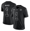 Men’s Tennessee Titans #1 Cameron Ward 2026 Salute to Service Black Limited Stitched Jersey
