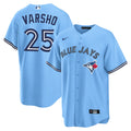 Men’s Toronto Blue Jays Daulton Varsho #25 Powder Blue Jersey