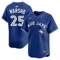 Men’s Toronto Blue Jays Daulton Varsho #25 Blue Stitched Jersey