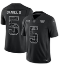 Men’s Washington Commanders #5 Jayden Daniels 2026 Salute to Service Black Limited Stitched Jersey