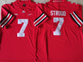 Ohio State Buckeyes Red #7 STROUD Stitched Jersey