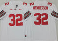 Ohio State Buckeyes White #32 HENDERSON Stitched Jersey